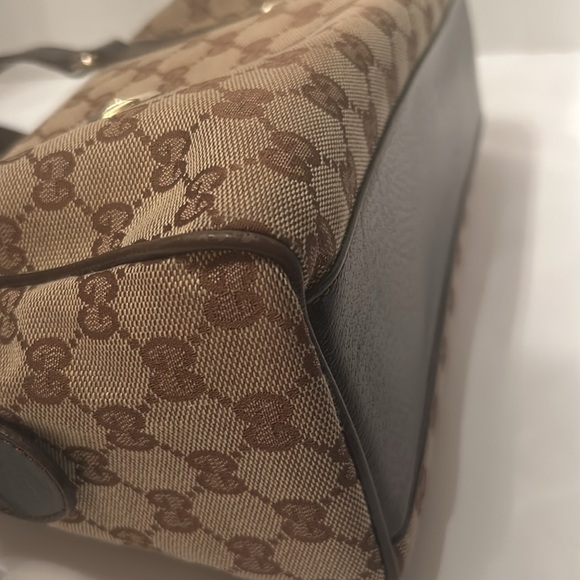 Gucci Canvas / Leather monogram bag - Picture 5 of 8